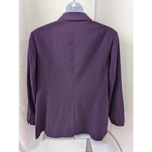 NINE WEST! DEEP VIOLET PURPLE TAILORED DRESS JACKET, BLAZER, COAT! SZ 20W - Picture 7 of 11